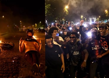 Disturbios en Paris tras el título en Champions del PSG; dos personas fallecidas y otras más en coma