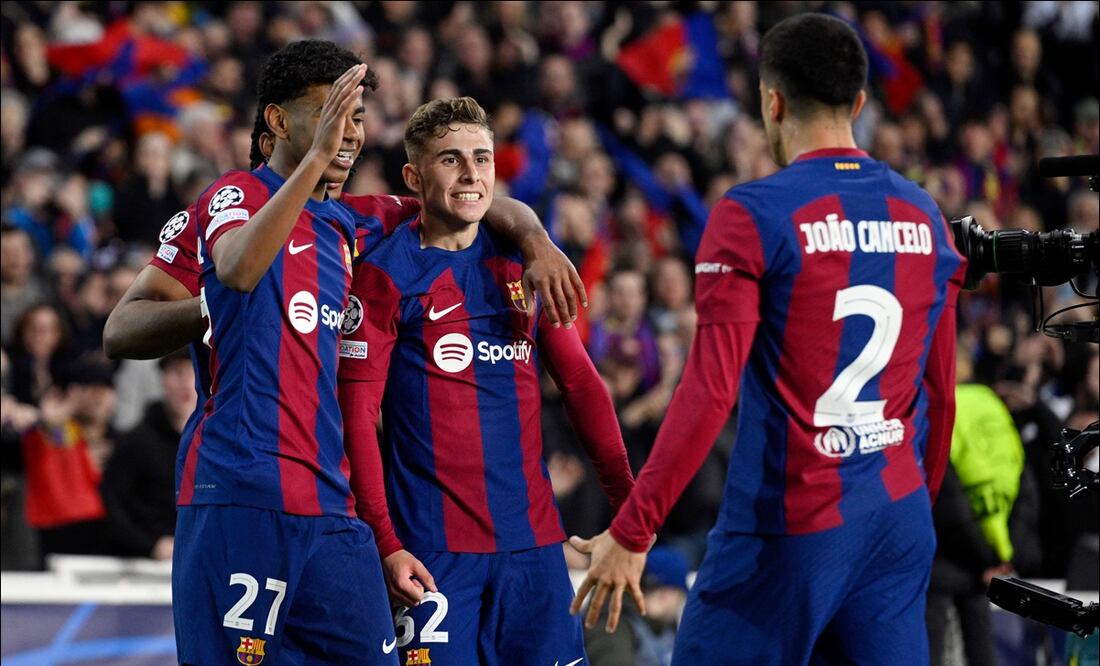 El Barcelona goleó al Napoli y se coló a los cuartos de final de la Champions League / FOTO: AFP