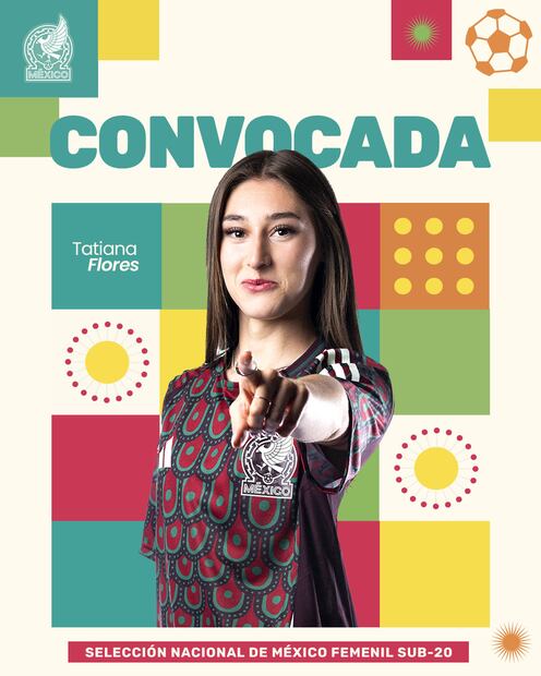 Así anunció la Selección Mexicana Femenil la convocatoria de Tatiana Flores. Foto: Especial
