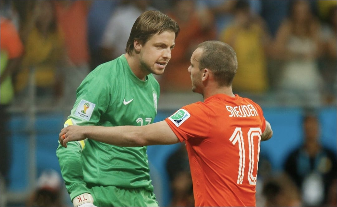 Tim Krul fue el héroe inesperado de Países Bajos en la Copa del Mundo de Brasil 2014 / FOTO: @TimKrul