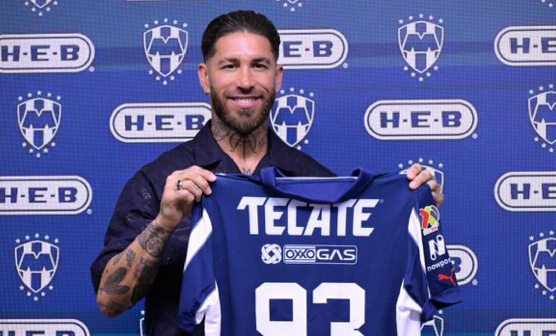 Ramos portara el número 93, haciendo un homenaje al décimo titulo que ganó el Madrid en la Champions League. Foto: @Rayados.