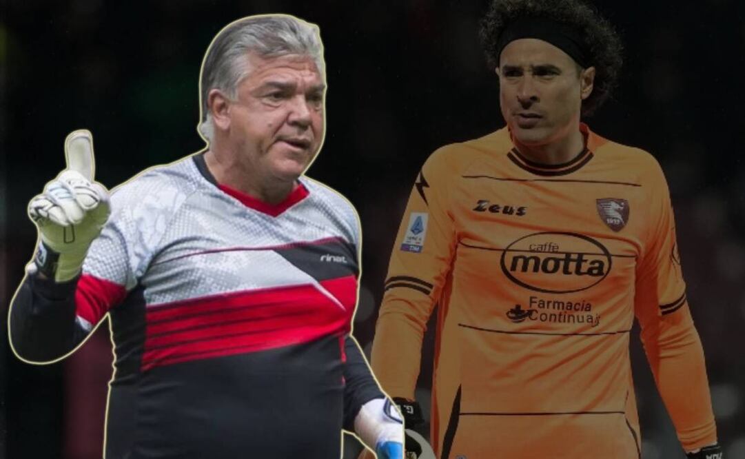 Miguel Zelada y Guillermo Ochoa con la Salernitana / FOTO: Especial y AFP