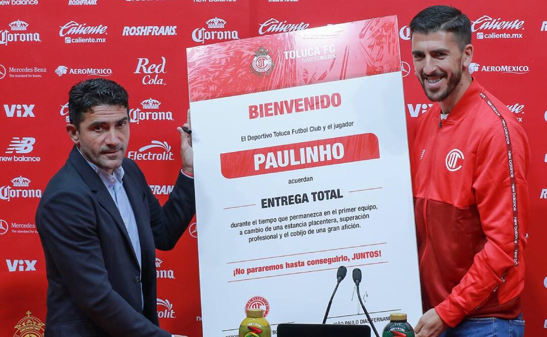 Paulinho dice que no conoce mucho de la Liga MX. Foto: TolucaFC.
