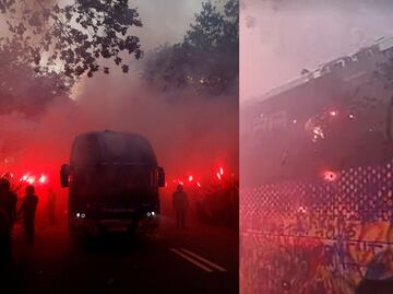¡Insólito! Aficionados del Barcelona apedrearon al camión de su equipo pensando que era el PSG