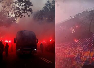 ¡Insólito! Aficionados del Barcelona apedrearon al camión de su equipo pensando que era el PSG