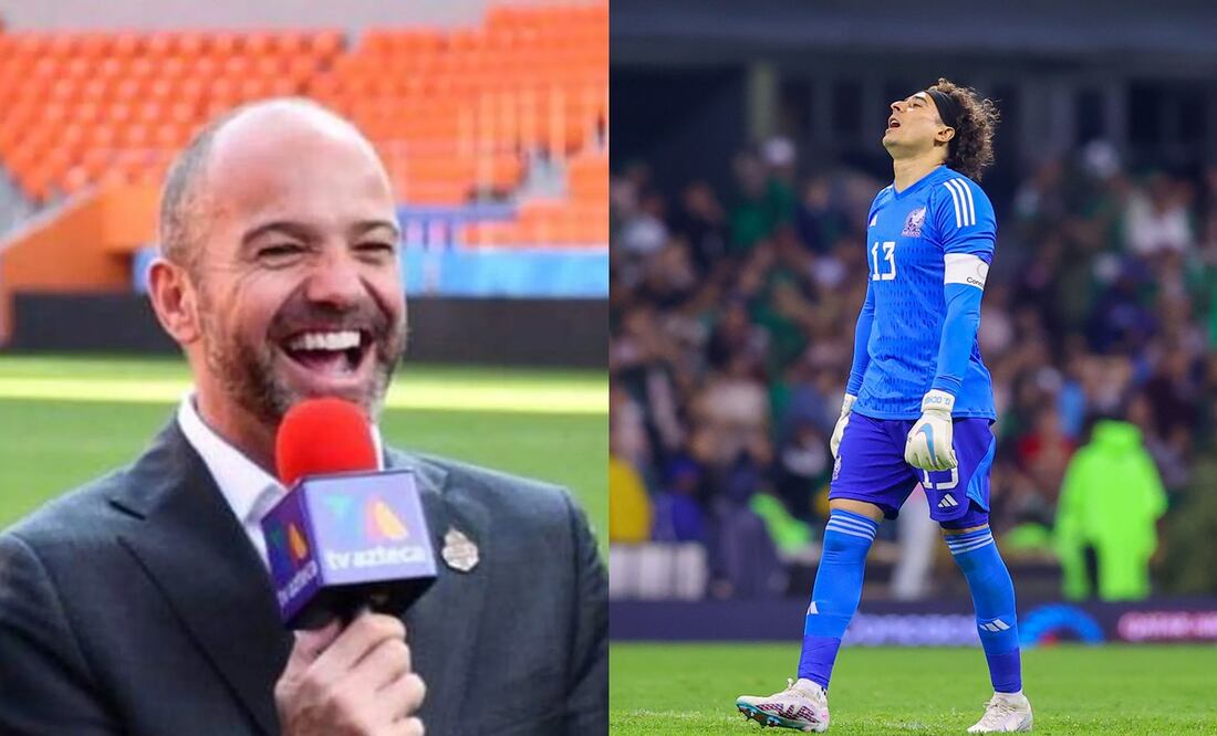 Luis García riendo en TV Azteca y Guillermo Ochoa triste con Selección Mexicana / FOTO: Imago7