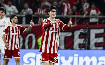 La 'Hormiga' González dedica mensaje a fans del Olympiacos, tras su gol: "Vamos por más"