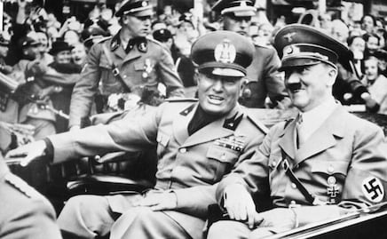 La "amistad" de Hitler con Mussolini y Franco