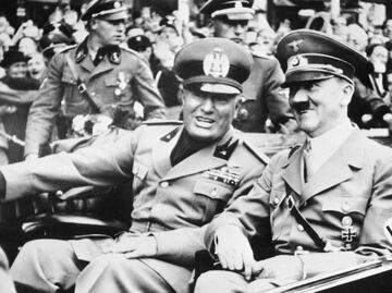La "amistad" de Hitler con Mussolini y Franco