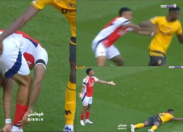 ¡La Premier se puso media rara! Gabriel Jesús es tocado en parte íntima y recibe tarjeta amarilla