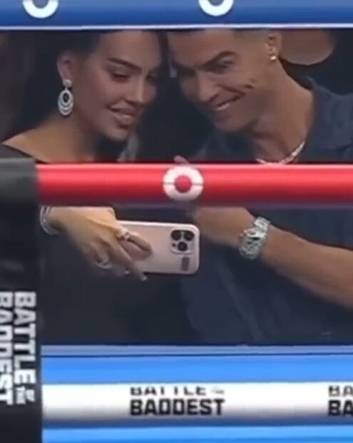El reloj de Cristiano Ronaldo valuado en más de un millón de euros. Fuente: Instagram @georginagio