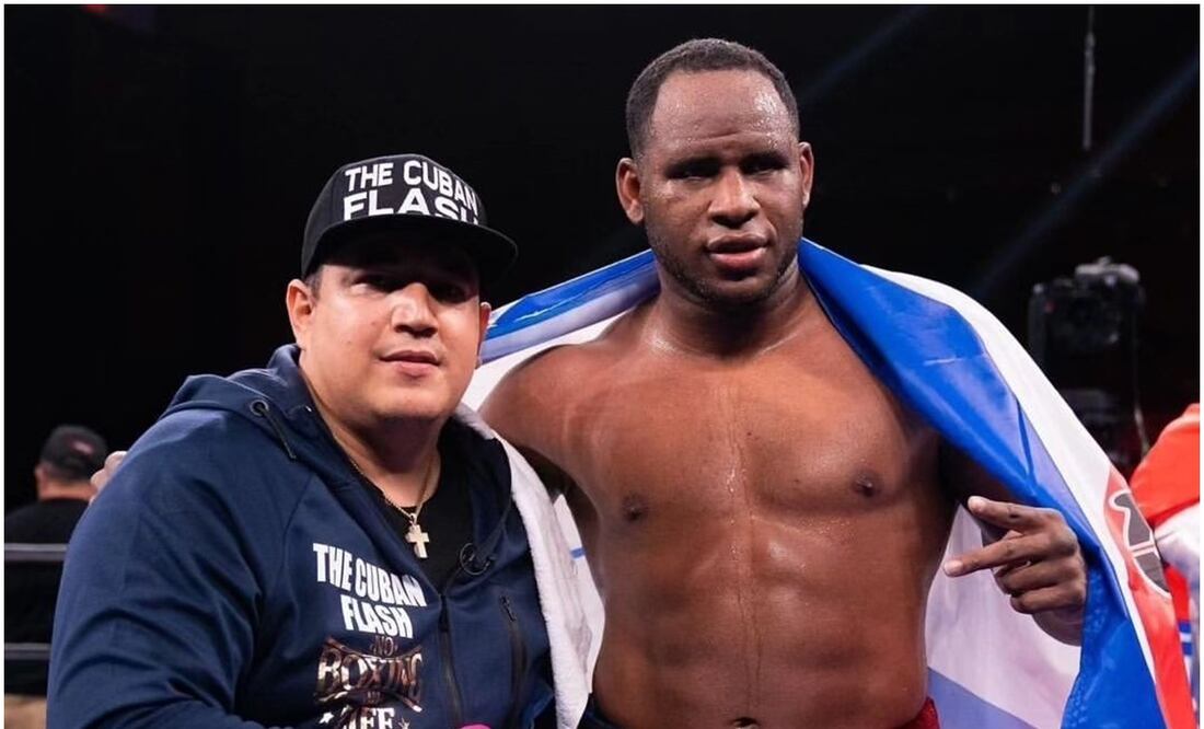 Eddy Reynoso y Frank Sánchez en una pelea de box / FOTO: Instagram @cubanflash2016