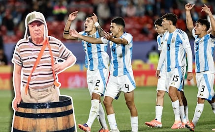 Jugadores Sub 20 de Argentina usan al 'Chavo del 8' para burlarse de México