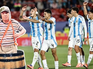 Jugadores Sub 20 de Argentina usan al 'Chavo del 8' para burlarse de México