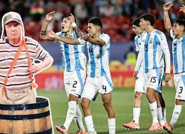 Jugadores Sub 20 de Argentina usan al 'Chavo del 8' para burlarse de México