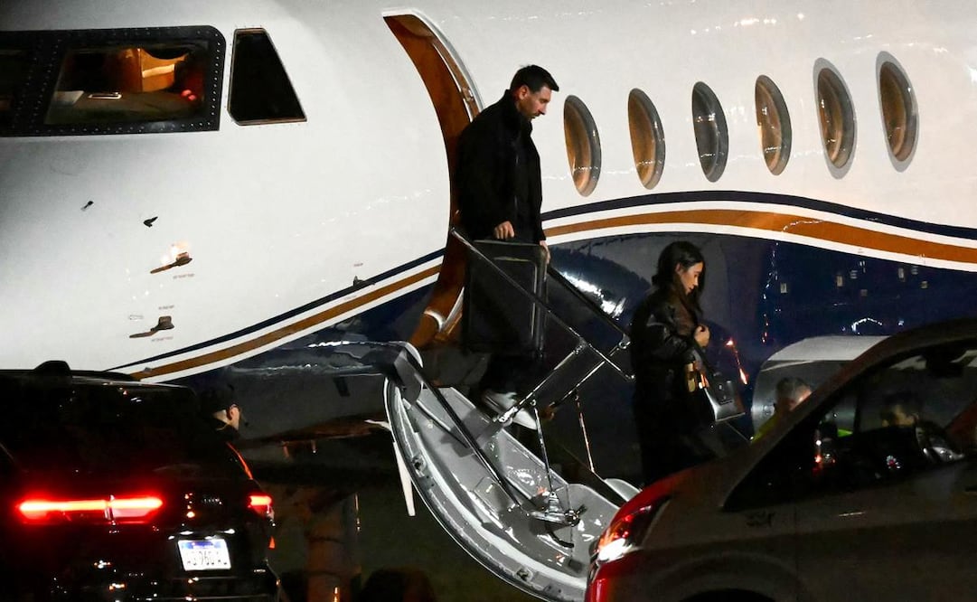 Messi aterriza en Rosario para despedir a su padre / Foto: AFP