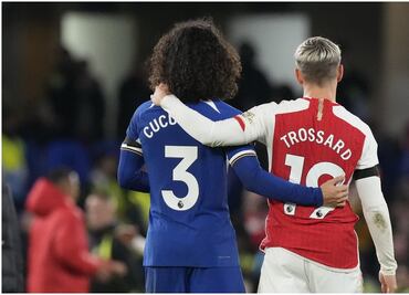 Arsenal empató ante el Chelsea en el Derbi de Londres y cede la cima de la Premier League