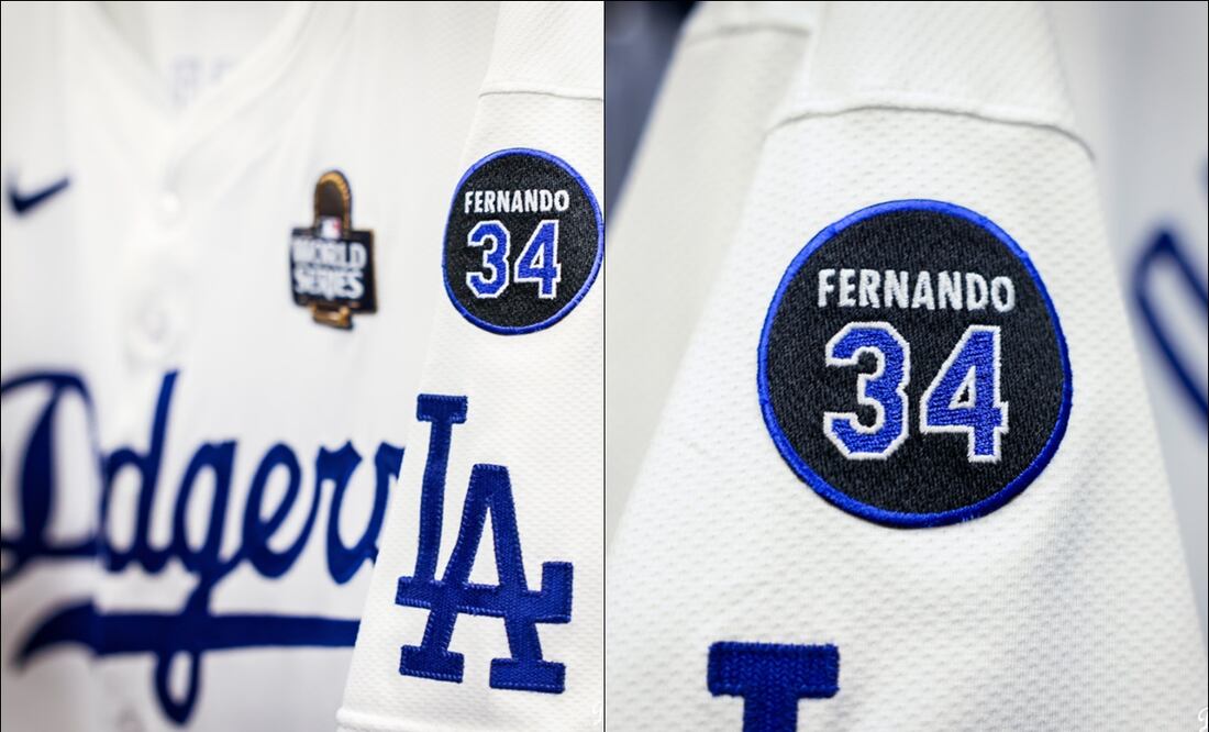 Los Dodgers usaran una camisola especial para homenajear a Fernando Valenzuela. FOTO: @Dodgers
