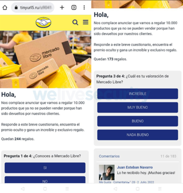 ¡Estafa! Sorteo de productos de Mercado Libre que circula en WhatsApp