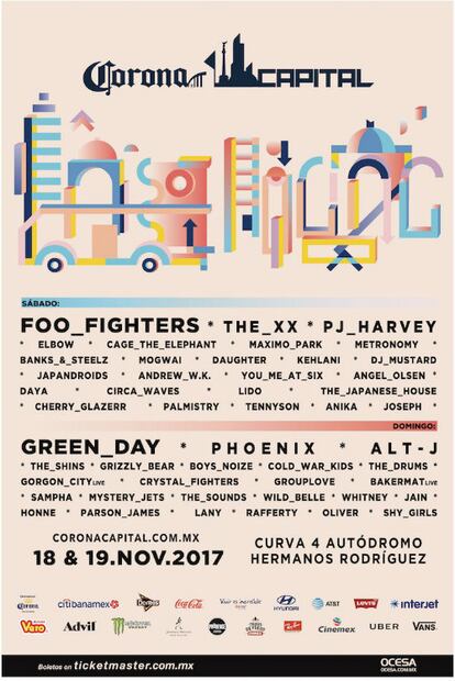 Los 10 carteles de los 10 años del Corona Capital 