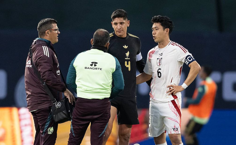 Edson Álvarez se lesionó en el partido ante Japón y se perderá el duelo frente a Corea del Sur. Foto: Imago7