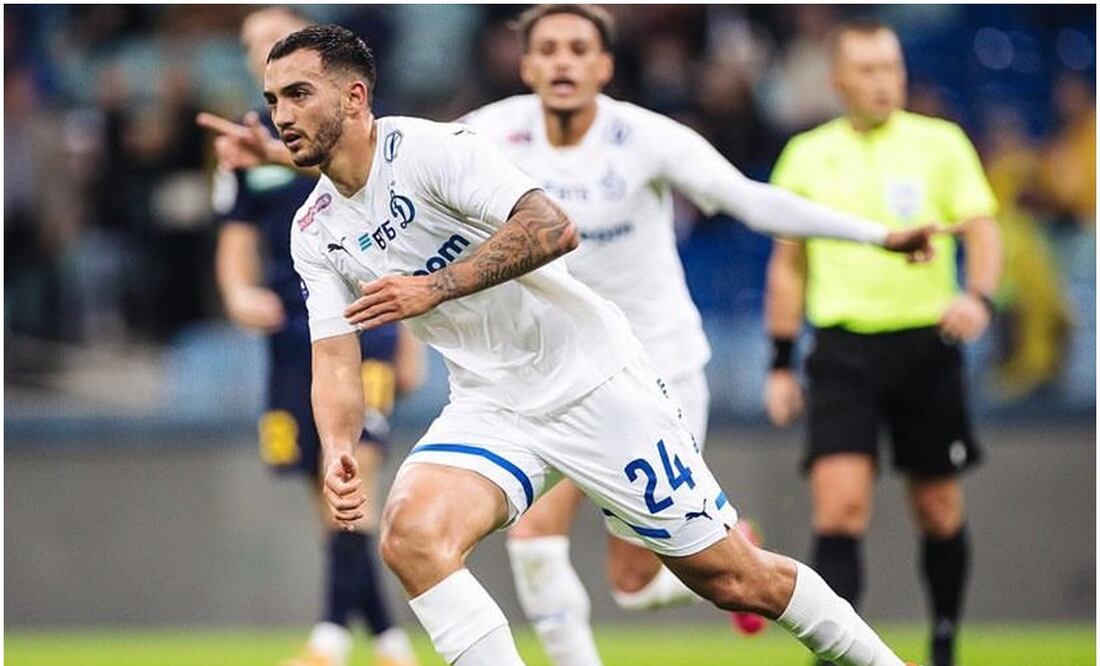 Luis Chávez marcó su primer gol con el Dinamo Moscú - Especial