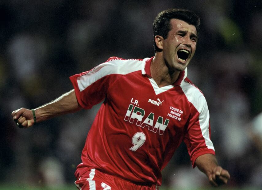 Hamid Reza Estili festeja su gol sobre Estados Unidos / Foto: Especiales
