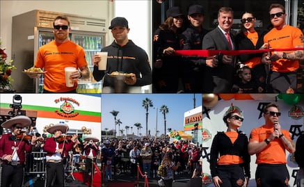 'Canelo' Álvarez inaugura la segunda taquería de su hermano; se ubica en San Diego