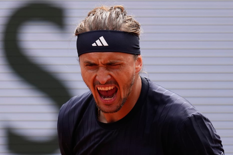 Alexander Zverev en las semifinales de Roland Garros - Foto: AP