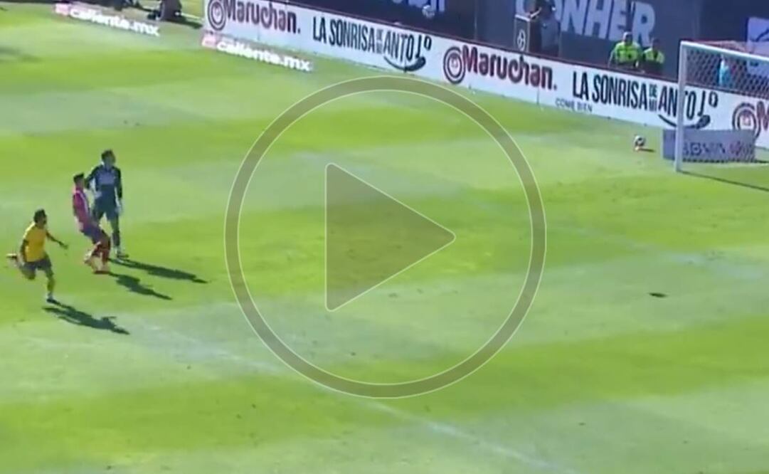 Henry Martín anotó en los primero cinco minutos del choque entre América y Atlético de San Luis. Foto: Especial