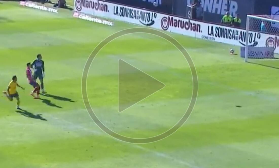 Henry Martín anotó en los primero cinco minutos del choque entre América y Atlético de San Luis. Foto: Especial