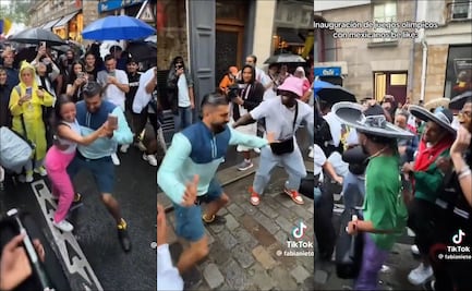 Aficionados mexicanos arman la fiesta en calles parisinas al ritmo de 'La Chona' durante los JO