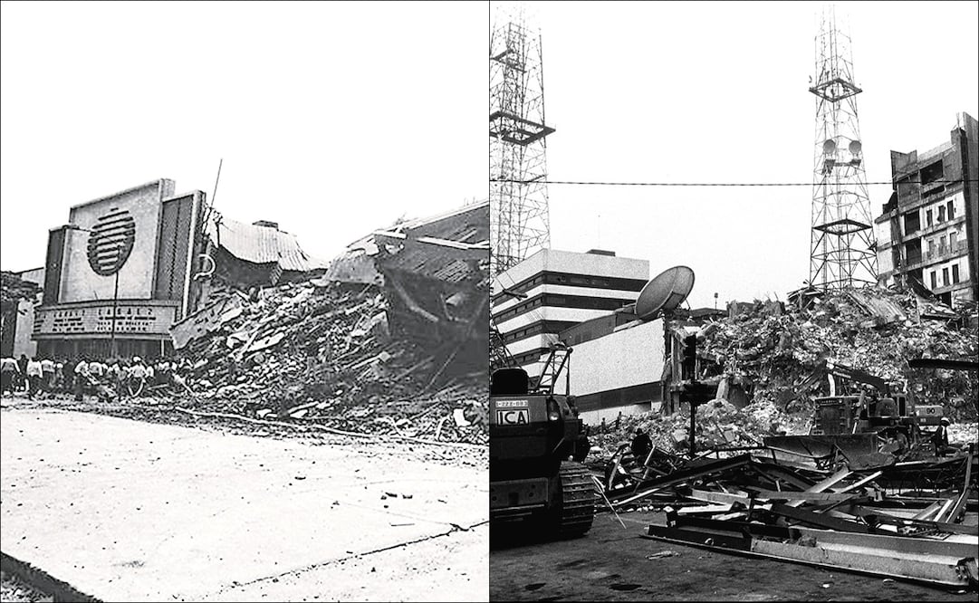 Así lucieron las instalaciones de Televisa Chapultepec tras el sismo de 1985. FOTO: ARCHIVO | EL UNIVERSAL