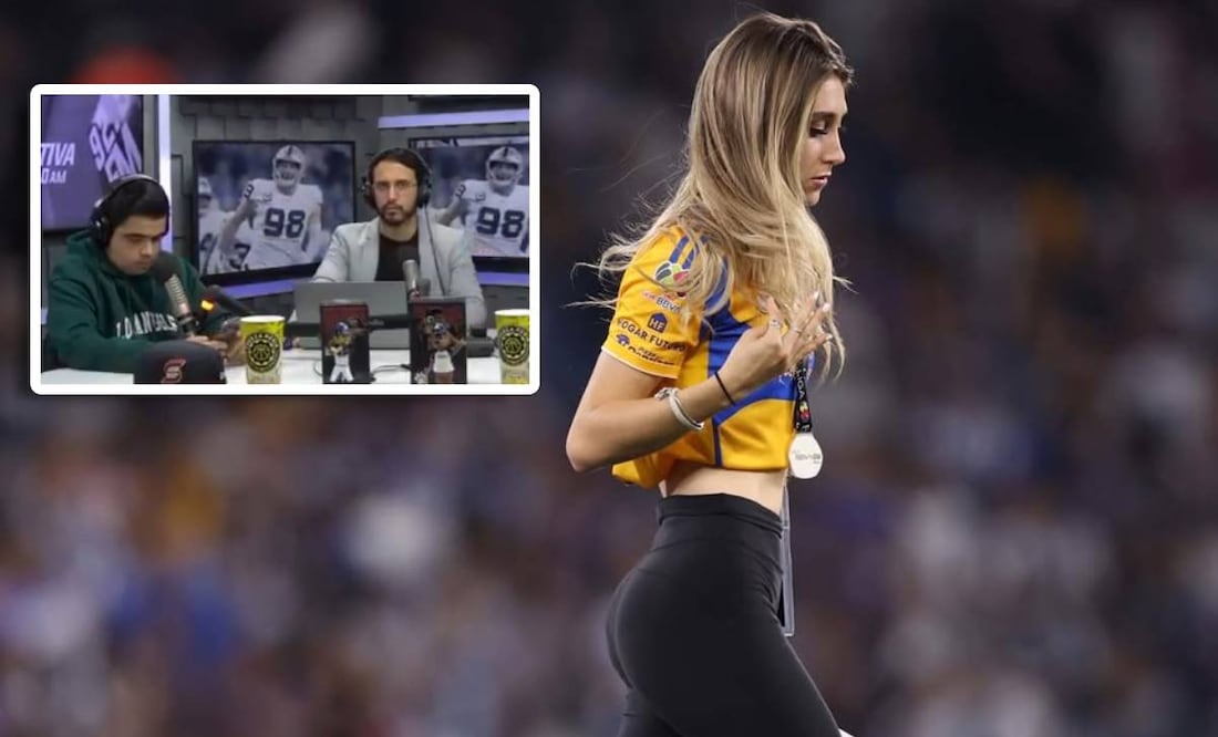 Tatiana Flores fue insultada en un programa regio por un aficionado de Tigres. Foto: Especial / @9tatianaflores