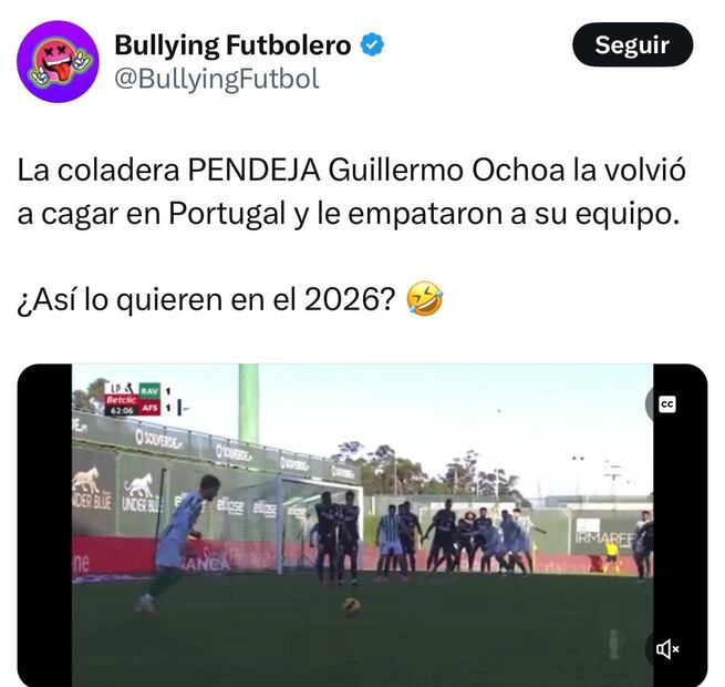 Tweets Guillermo Ochoa