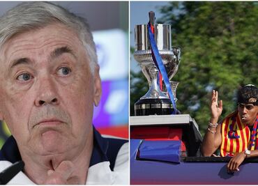 Carlo Ancelotti felicita al Barcelona tras ganar la Liga: "Han jugado muy bonito"