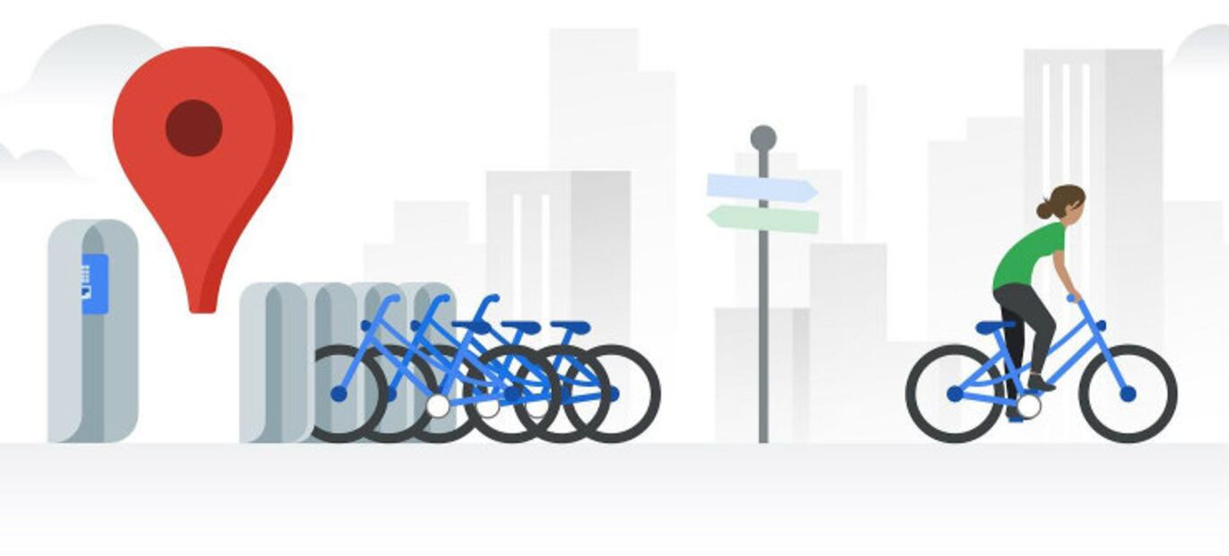 Ya puedes usar Google Maps para ubicar estaciones de bicicletas compartidas