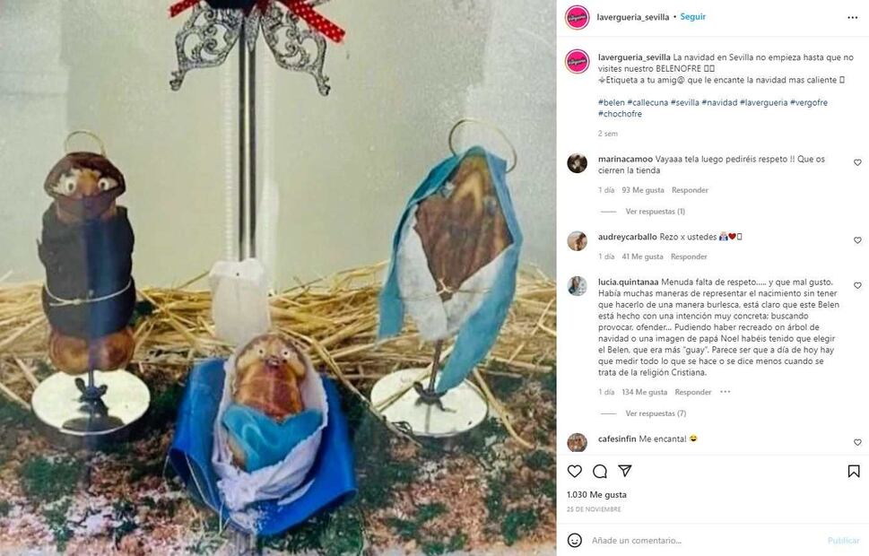 Pastelería erótica crea un Nacimiento con waffles en forma de genitales