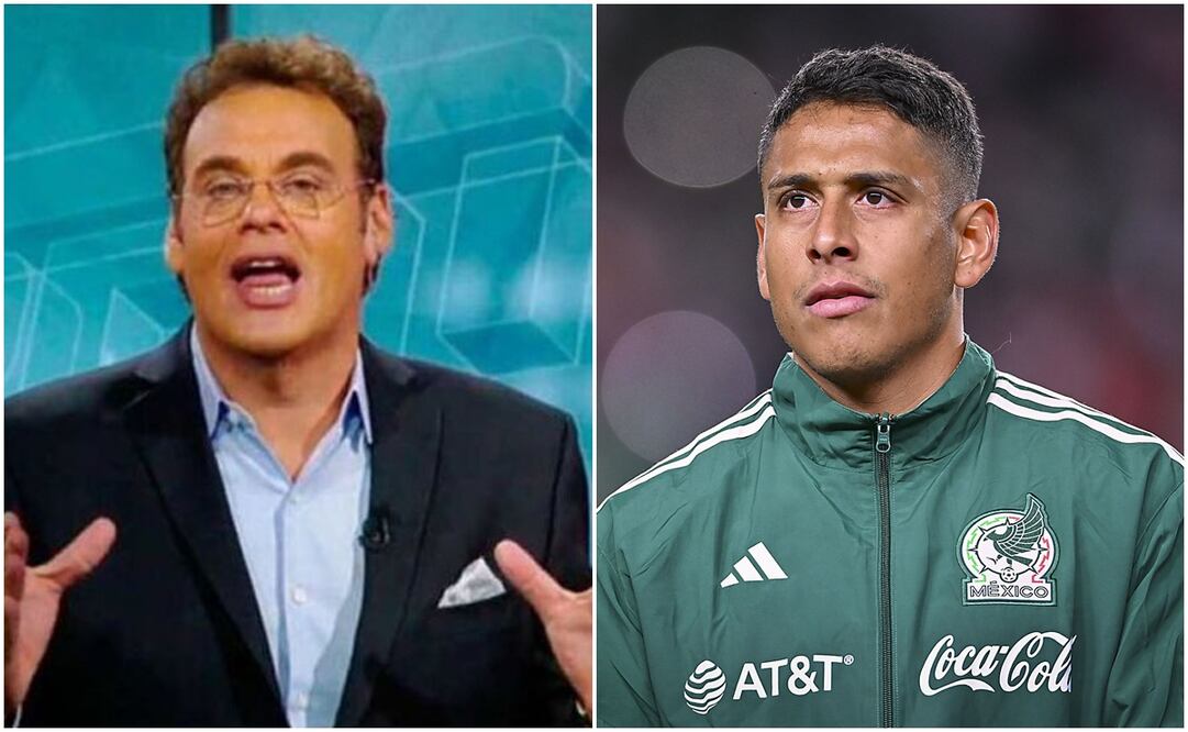 David Faitelson en un programa de ESPN y Luis Romo con Selección Mexicana / FOTO: Imago7 y captura