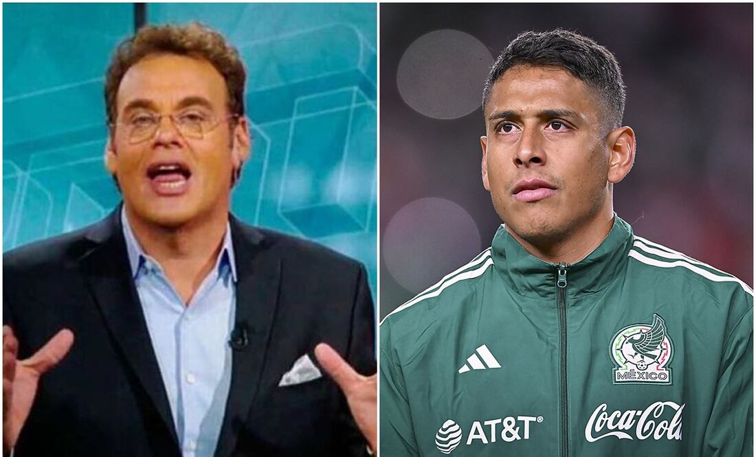 David Faitelson en un programa de ESPN y Luis Romo con Selección Mexicana / FOTO: Imago7 y captura