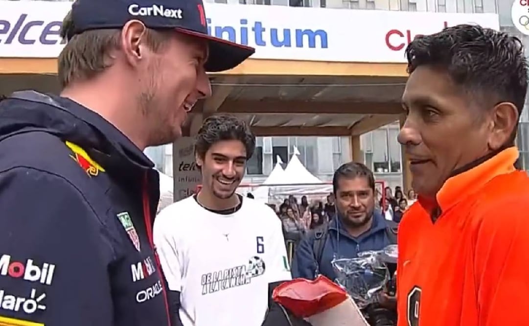 Jorge Campos le sacó varias sonrisas a Max Verstappen. Foto: Especial
