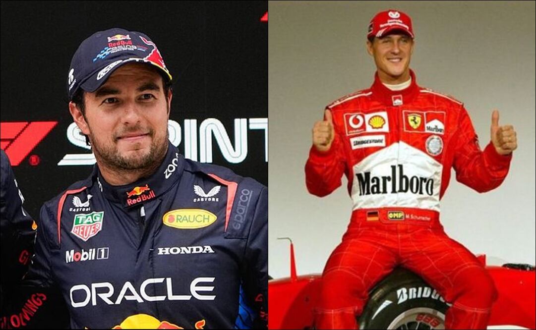 Sergio Pérez y Michael Schumacher. FOTOS: Especiales