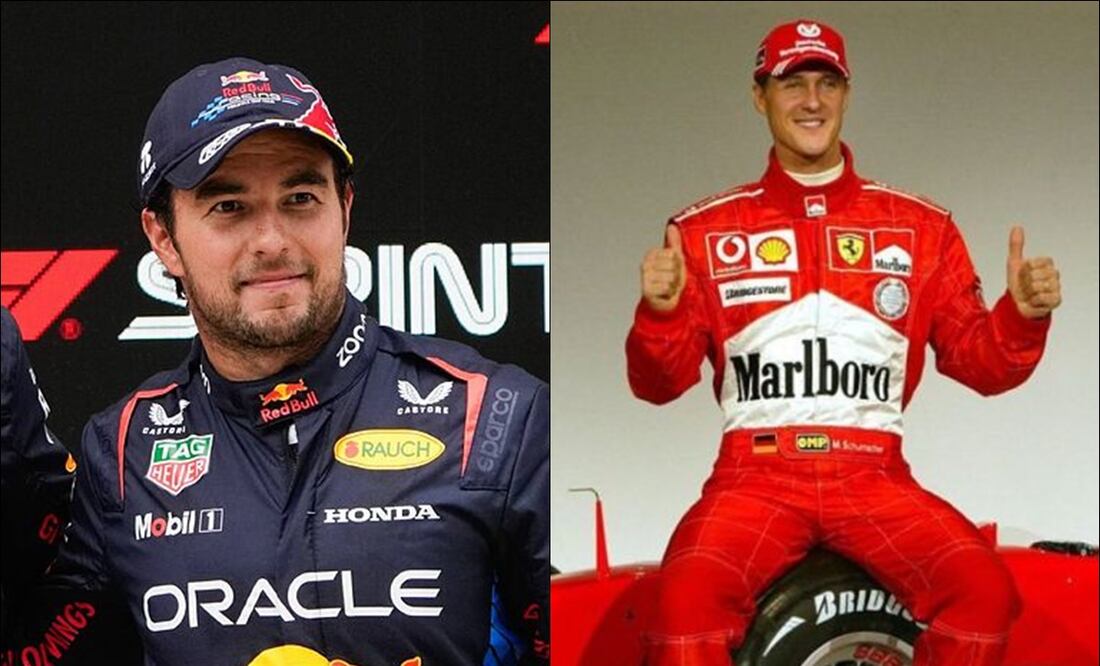 Sergio Pérez y Michael Schumacher. FOTOS: Especiales