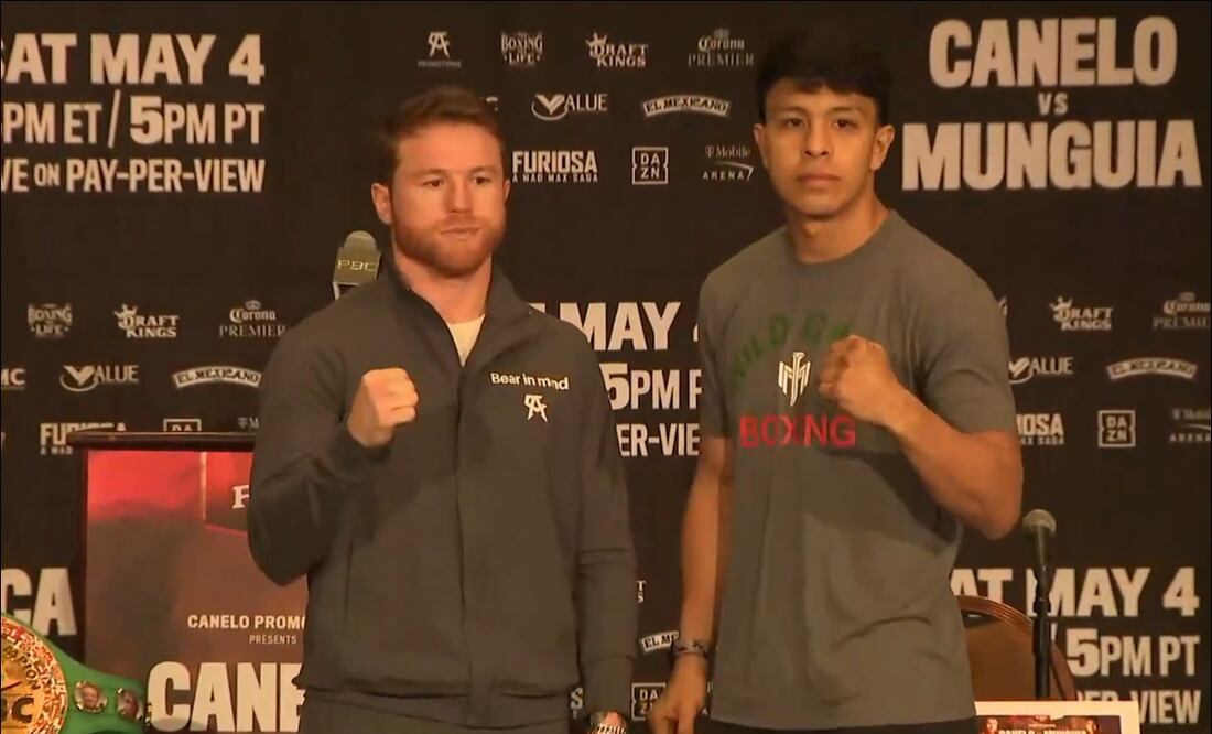 Saúl Álvarez y Jaime Munguía, durante uno de sus últimos frente a frente. FOTO: Captura