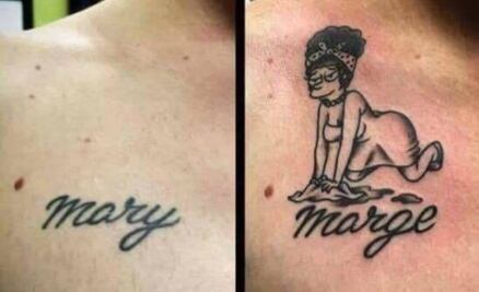 Tatuajes que pasaron de desastres a obras de arte
