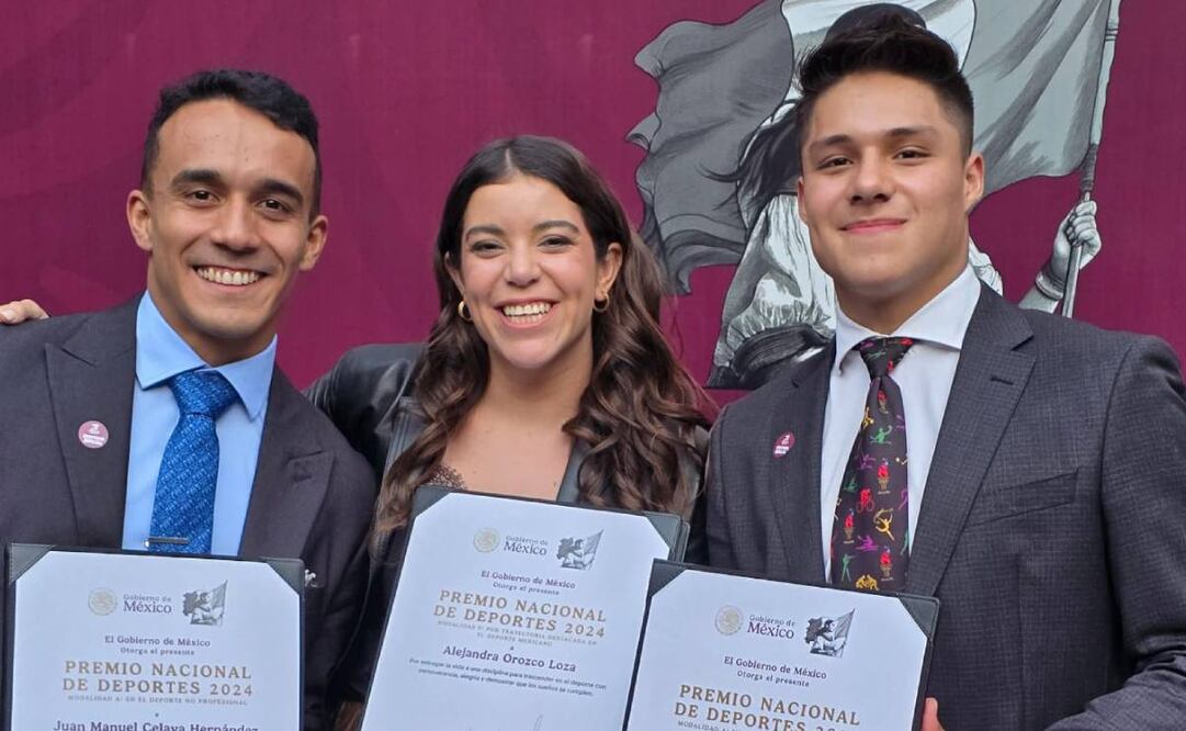 Osmar Olvera fue brindó un mensaje de agradecimiento. Foto: Especial.