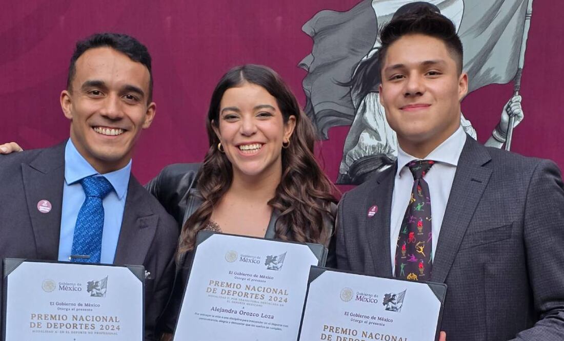 Osmar Olvera fue brindó un mensaje de agradecimiento. Foto: Especial.