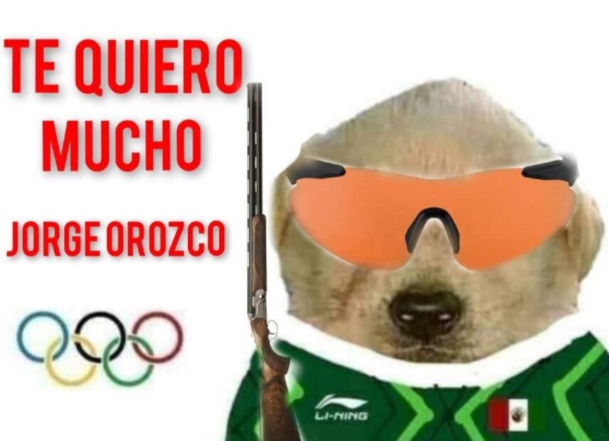 "Te quiero mucho": 10 memes del perrito que apoya a México en Tokio 2020
