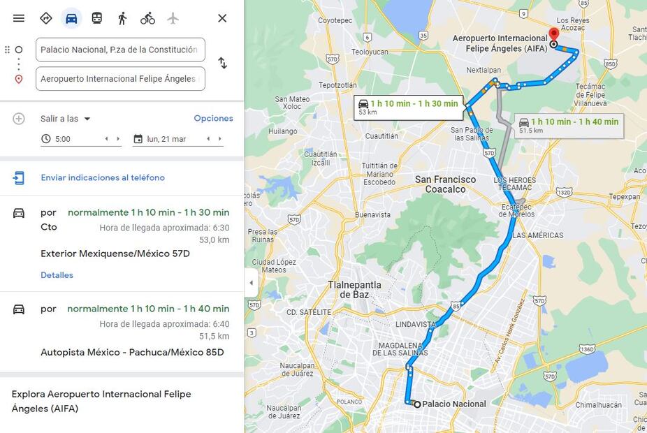 AIFA: ¿Se puede llegar al nuevo aeropuerto en 40 minutos?