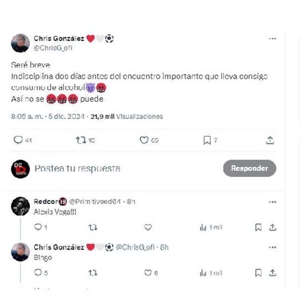 En redes sociales revelaron que Alexis Vega se habría ido de fiesta antes del partido entre Toluca y América. Foto: Especial